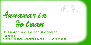 annamaria holman business card